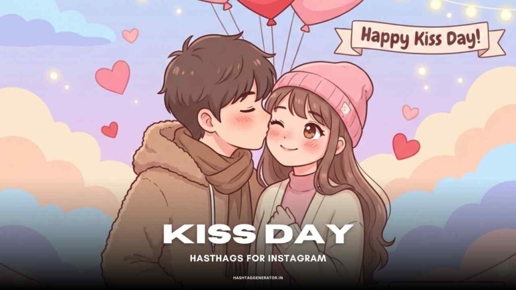 Kiss Day Hashtags for Instagram